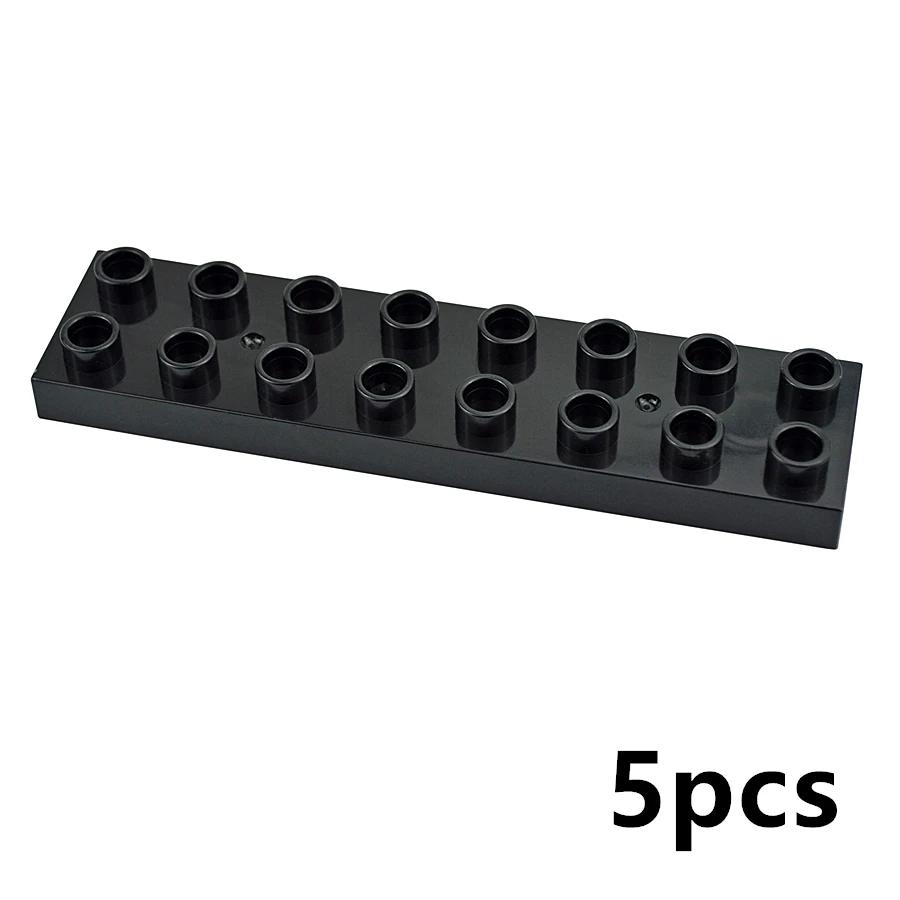 Big Size Duploes Building Blocks City Colorful Bulk Large Particle 2x2 2x4 Parts Assembled Thin Bricks Compatible Large Toy Gift