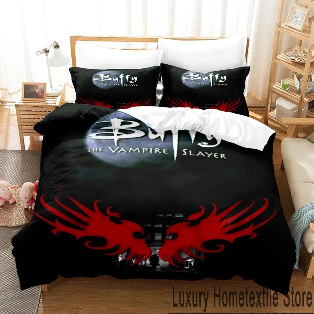 3D Print Buffy The Vampire Slayer Bedding Set Boys Girls Twin Queen King Size Duvet Cover Pillowcase Bed Boys Adult