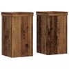 Vidaxl Plant Pot Stands, 2 Pcs, Old Wood, 10X10X18 Cm