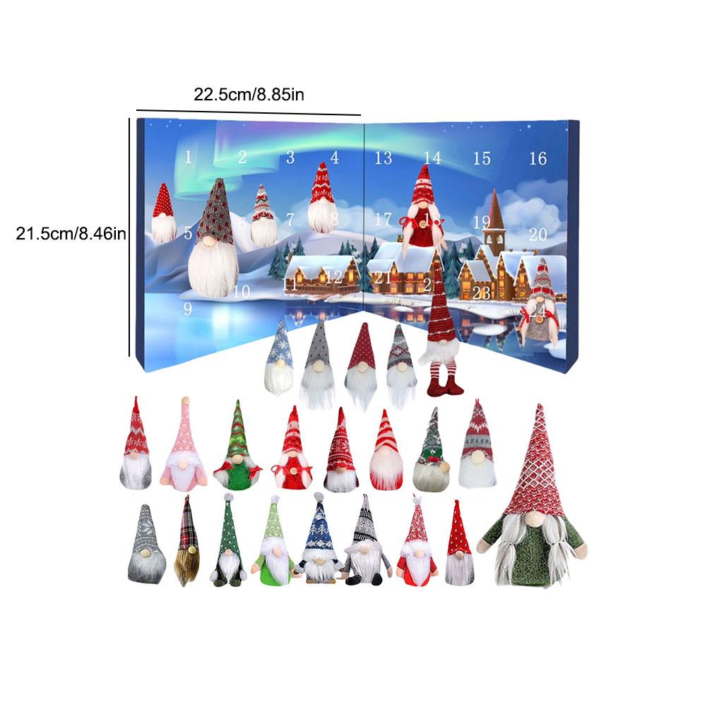 2025 Christmas Gnome Holidays Advent Calendar Gnome Dolls Christmas Advent Calendar Christmas Countdown Calendar for Kids Adults