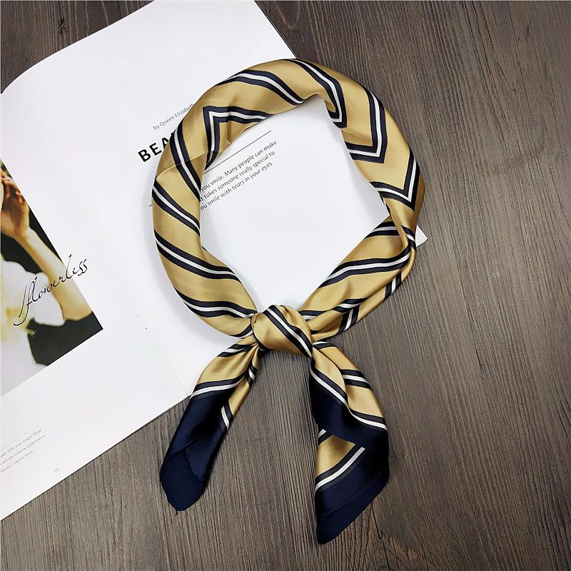 Fashion Decoration Scarf Hairband Tie Hair 70 Small Square Scarf Silk Scarf Women'S Spring And Autumn Versatile Small Scarf Professional Scarf