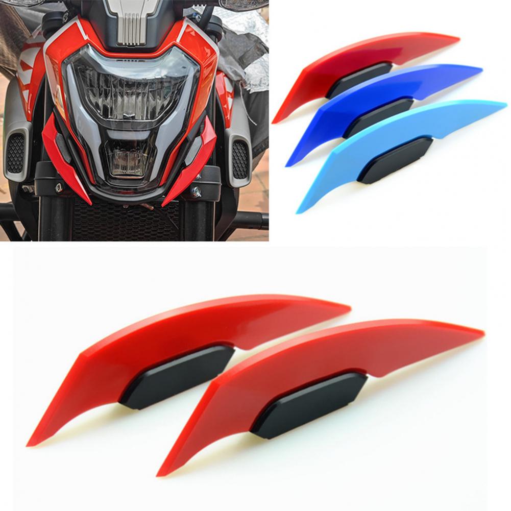 Fixed Wing Spoiler for Motorcycle Outstanding Texture Wing for Bike Universal Motorcycle Winglet Spoilers for Electric Bikes