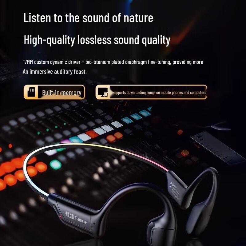 FAMUE M5 Bone Conduction Sports Bluetooth MP3 Headset