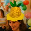 Fotografie Hut Weicher Plüsch Ananas Hut Bequem Lustig Party Kopfschmuck Verstellbar Cosplay Kopfbedeckung Halloween Kostüm