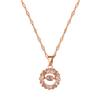 Ring Smart Light Luxury Temperament Gorgeous Full Diamond Necklace Women'S Versatile Collarbone Chain Titanium Steel Chain