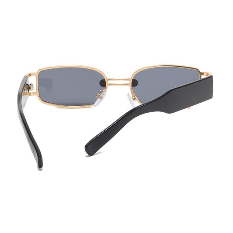 Buckle Sunglasses  New Small Frame Metal Square Sunglasses Fashionable Personality Sunglasses Men And Women