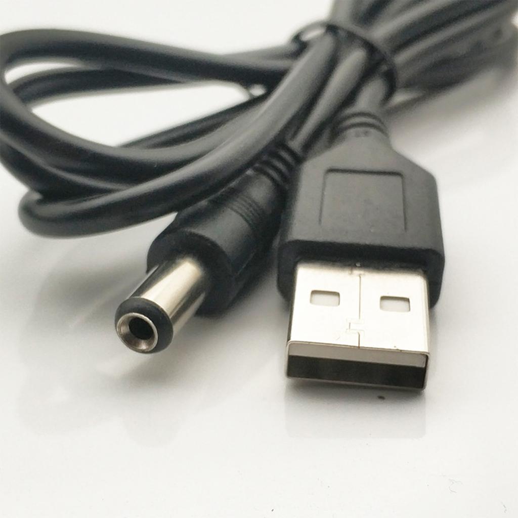 USB To DC 5.5 Power Cable Charger Cord USB To 5V Power Charging Adapter Cord for Laptop Notebook HUB Splitter