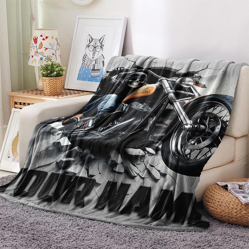 1PC Custom Name Spirit Style Patterned Flannel Blanket Suitable For All Seasons for Home Decor Warmth and Comfort Gifts Holiday Present_lx
