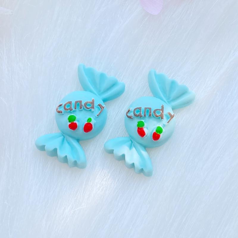 10 Stück Neue Gemischte Süße Cartoon Süßigkeiten Flache Rückseite Harz Scrapbooking DIY Schmuck Handwerk Dekoration Zubehör