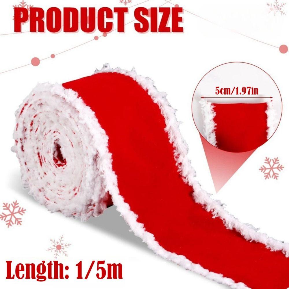 5cm Wide Christmas Bows DIY Christmas Gift Packing Ribbon  Christmas Decoration