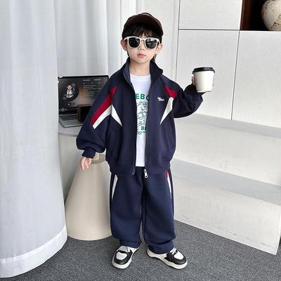 Boys' Autumn 2025 New Style Two-Piece Sportswear Set for Small and Medium-Sized Children