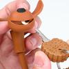 Puppy Bike Safety Lock with 2 Cookie Keys Silicone Covered Bike Lock Creative Kids Cute Cable Lock Bicycle Accessories
