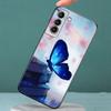 Blue Butterfly Phone Case For iPhone Samsung Galaxy Redmi Xiaomi Oppo OnePlus Note S A 7 8 9 10 11 12 13 14 20 21 22 23 53 54 Pro Max Plus Ultra