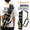 Single Shoulder Archery  Quiver Adjustable Strap Arrow Bag  Outdoor  Hunting Accessories
