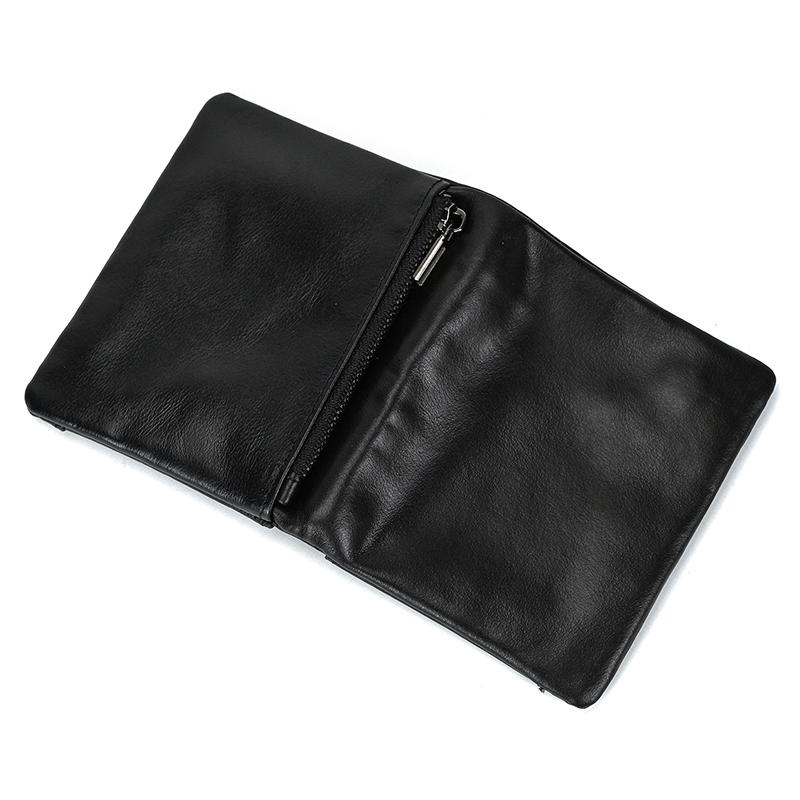 Fashion Cow Leather Men's Wallet Genuine Leather Zipper Wallets Short Purse Men Male Leather Clutch Purse Dropshipping Men