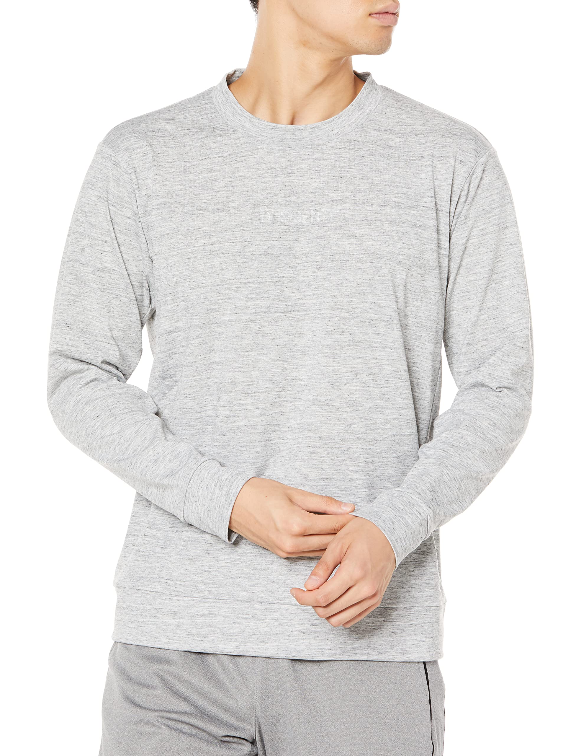 

Move Sports Descente Long Sleeve Stretch Size L Men s Shirt, Jersey, Gray,