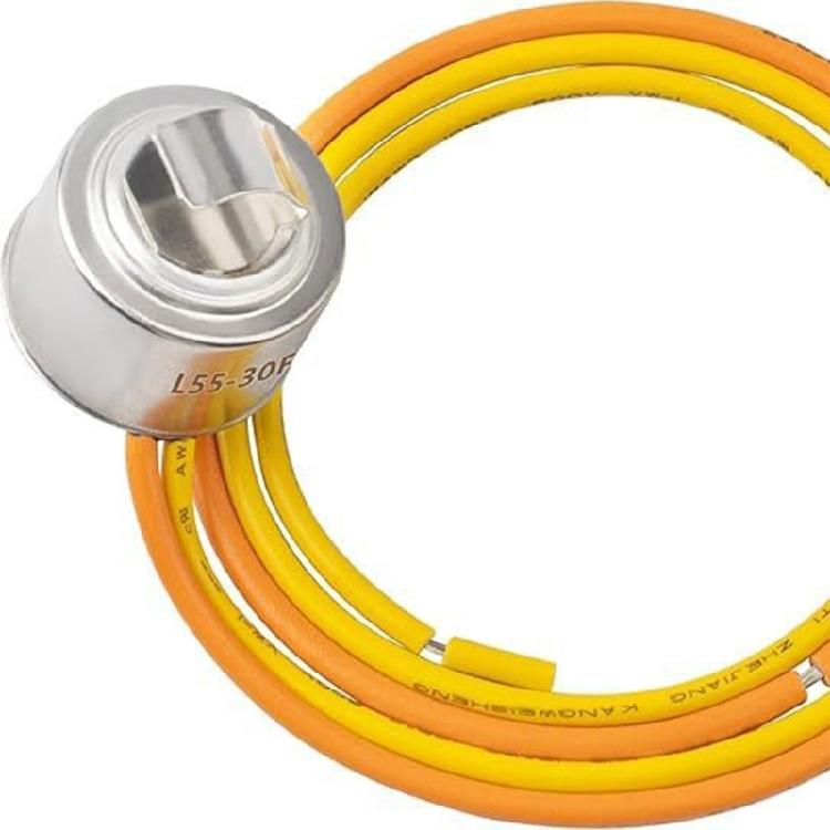 Defrost Thermostat WR50X10010 for Refrigerator Defrost Universal Compatibility Resin Built and Efficient