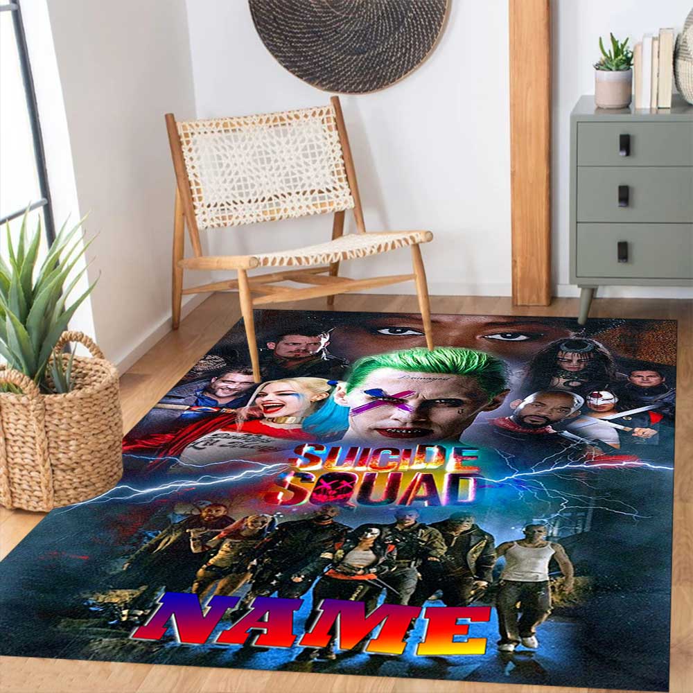 Warnermedia (5) Customize your name rug, office chair cushion, home bedroom living room gift.