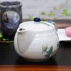 Waza no Kura Stylish Japanese Tableware Kutani Ware Teapot Pot with Bird Design and Tea Strainer Ceramic Brand Tableware Made in Japan Birthday Gift