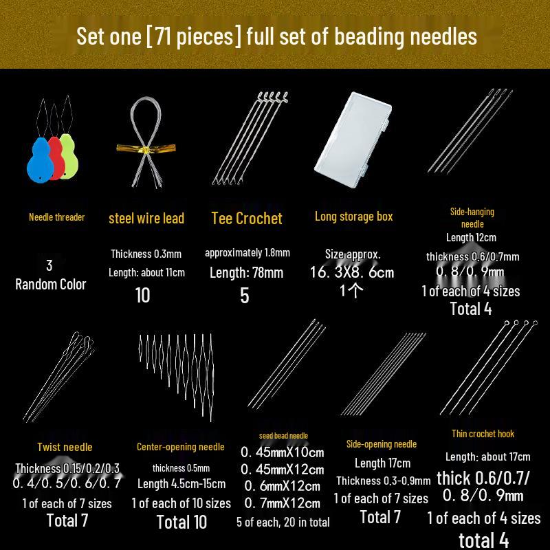Beading Bracelet Tool Kit: Needle & Accessories for DIY Handmade Jewelry
