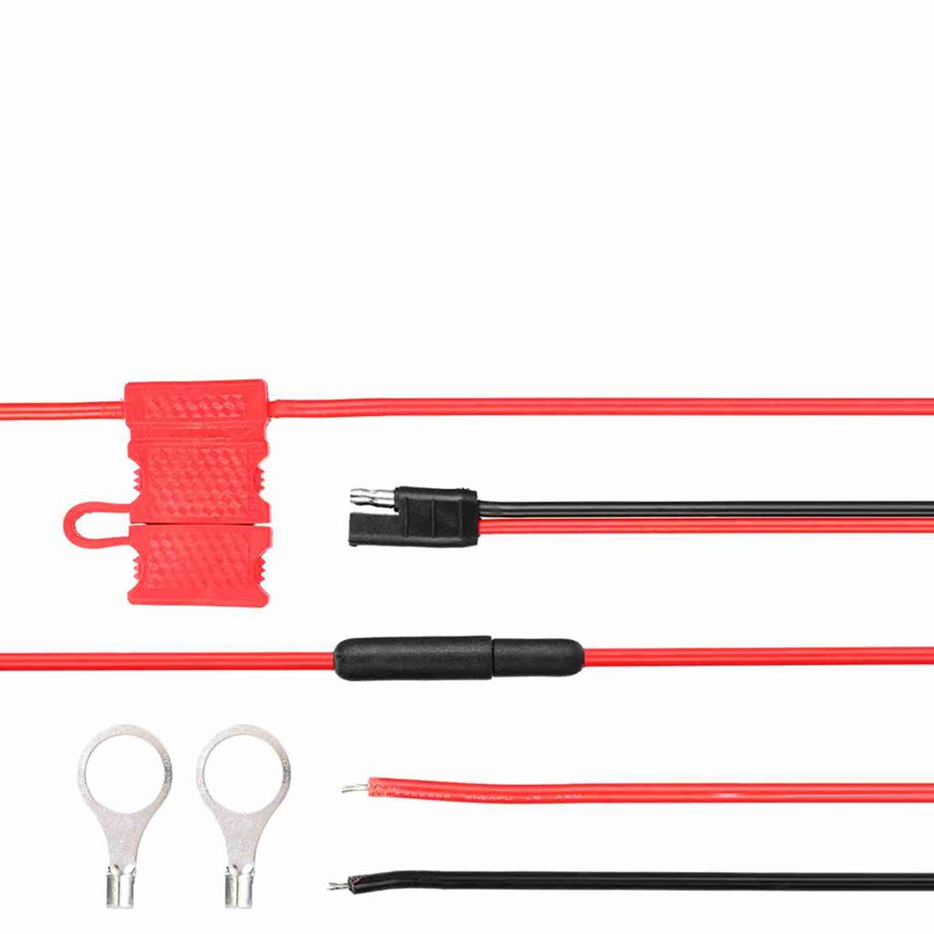 HKN4137A ABS   Metal Power Cord with Buckle for MOTOROLA Mobile Radio Black Red