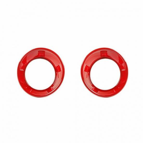 Front Fog Light Lamp Frame Trim Cover Bezels For Chevrolet Camaro 2010-2013 Red