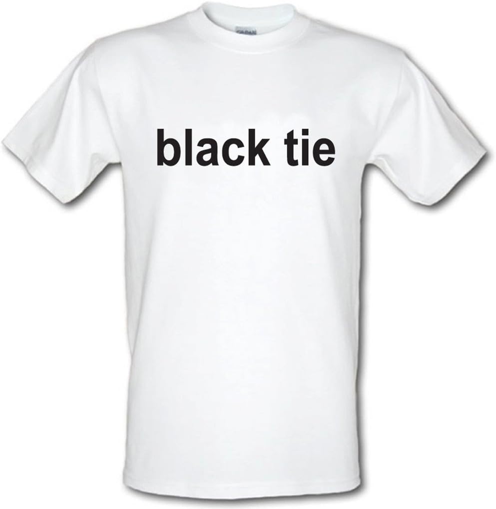 BLACK TIE T-shirt Sergio Pizzorno Kasabian Baftas Funny Slogan Heavy Cotton t-shirt Small - XXL M белый