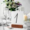 6/12Pcs Wood Place Card Holders Table Number Holders Sign Holders Photo Card Display Stand for Wedding Party Events Decoration