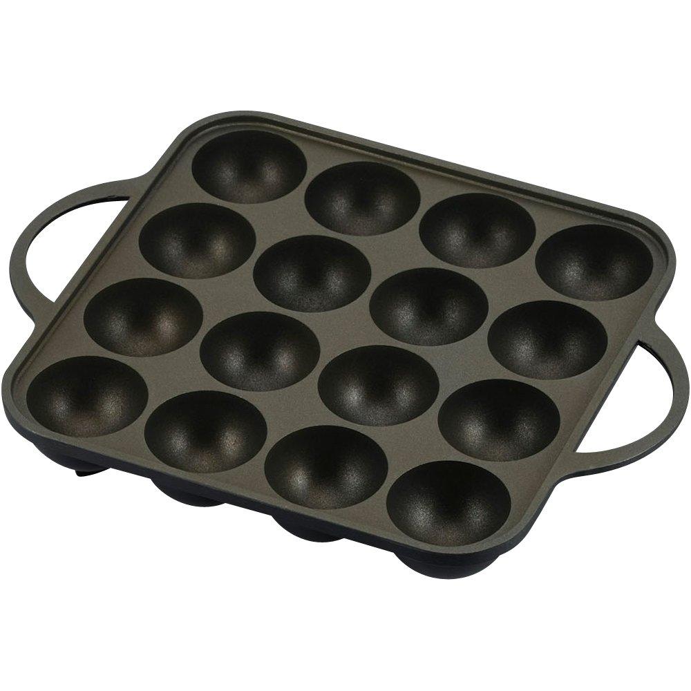

Wahei Freiz Takoyaki Pan, 16-Cavity, Original Yaki-Yaki Yatai, Aluminum Casting, YR-4259