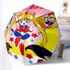 1pc Sailor Moon Automatic Folding Umbrella Portable 3-Fold Design with Iron Frame, Outdoor, Perfect Gift for Fans, Travelers, Everyday Use.M059