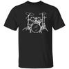 T-Shirt Essential Harajuku Unisex Stil Schlagzeug T-Shirt
