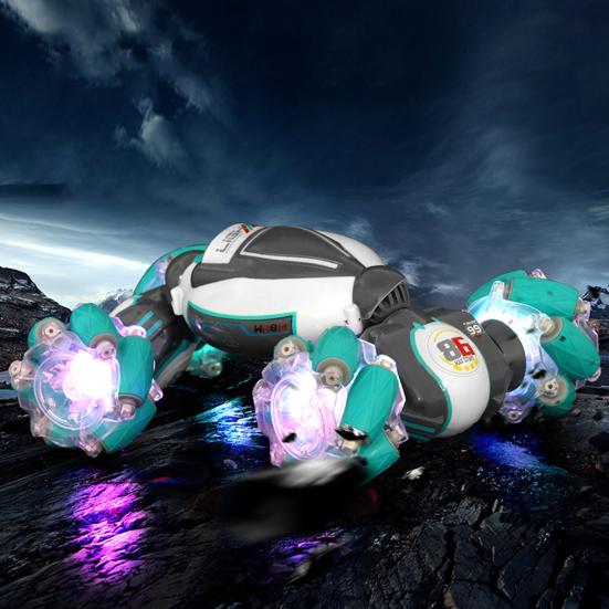 

1 набор интересных вращающихся на 360 градусов антиинтерференционных дрифтовых машинок, игрушечных внедорожных гоночных машин, RC-гусеничных машин, подарок на день рождения