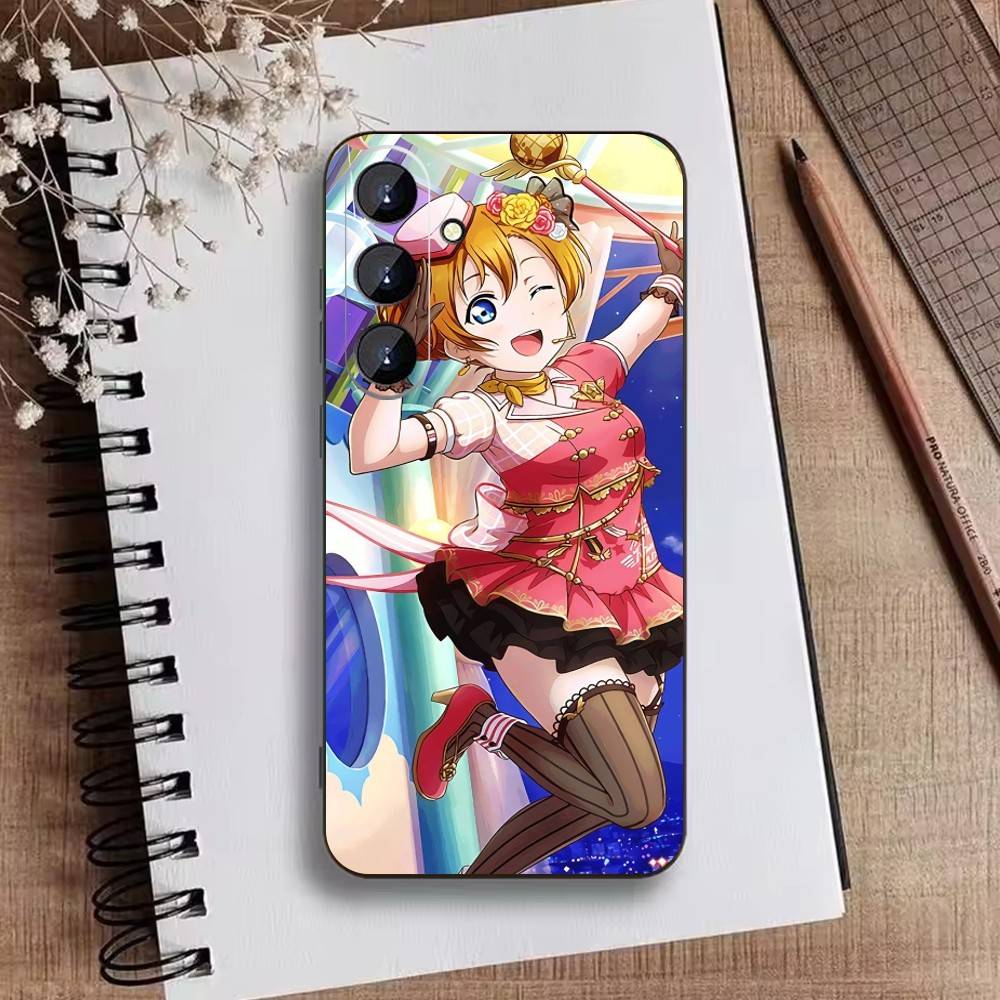 L-Love live-Kousaka Honoka Phone Case For Samsung Galaxy A73,A72,A71,A70,A52,A51 Others Soft Black Cover