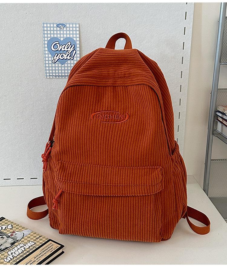 

Backpack New Fashion Student School Bag Simple Junior High School Student College Student Backpack помаранчевий
