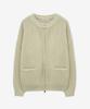 Blond9 Round Two-Way Pocket Knit Zip-Up_Beige