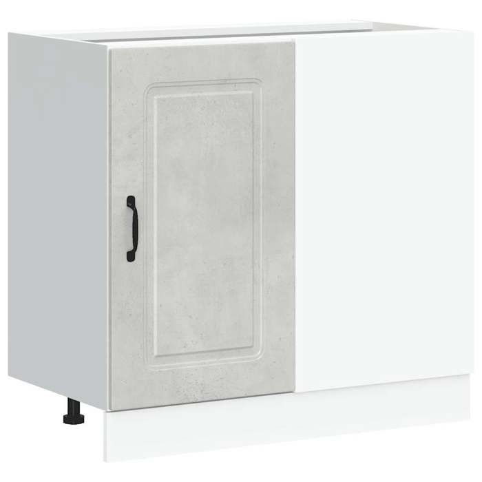 VidaXL Kitchen Cabinet Kalmar Concrete Grey Engineered Wood, Sink Cabinet, Kitchen Cabinet with Drawer 854322