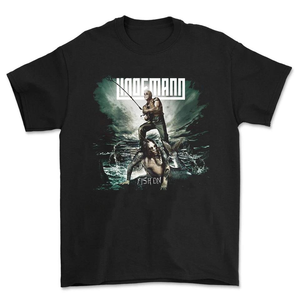 

Lindemann Band Fish On Album Music Unsiex Black Shirt M