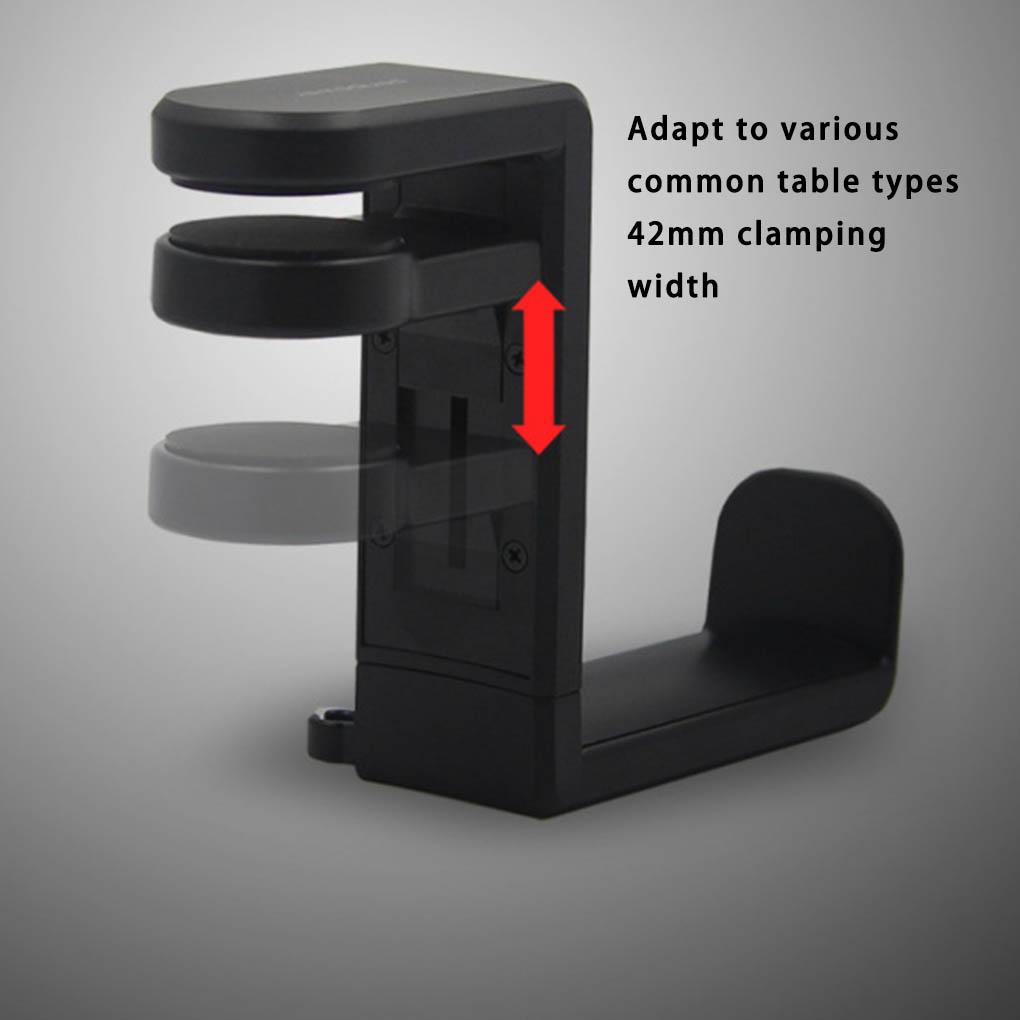 Headphone Stand Holder Adjustable Rotating Bracket for Headset Hook Hanger Earphone Rack Space Saving Accessories