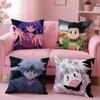 Anime Hunter Hunter Cushion Cover Cushion Cover Set 4Pcs 50X50 45X45 40X40 Pillowcase Decorative Sofa Home Decor