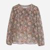 Thursday Island Flower Pattern Chiffon Blouse T266mbl136w