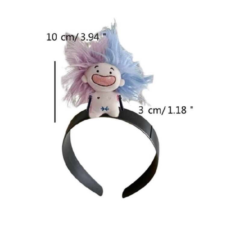 Lustiges Haarband Cartoon Plüschpuppe Stirnband Breitkrempige Haarnadel Foto Kopfschmuck