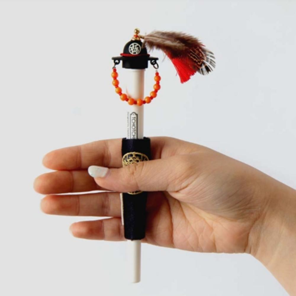 Korean Headwear Pen Series-Black Gat  Pen/Jeon Rip  Pen-Handmade Goods