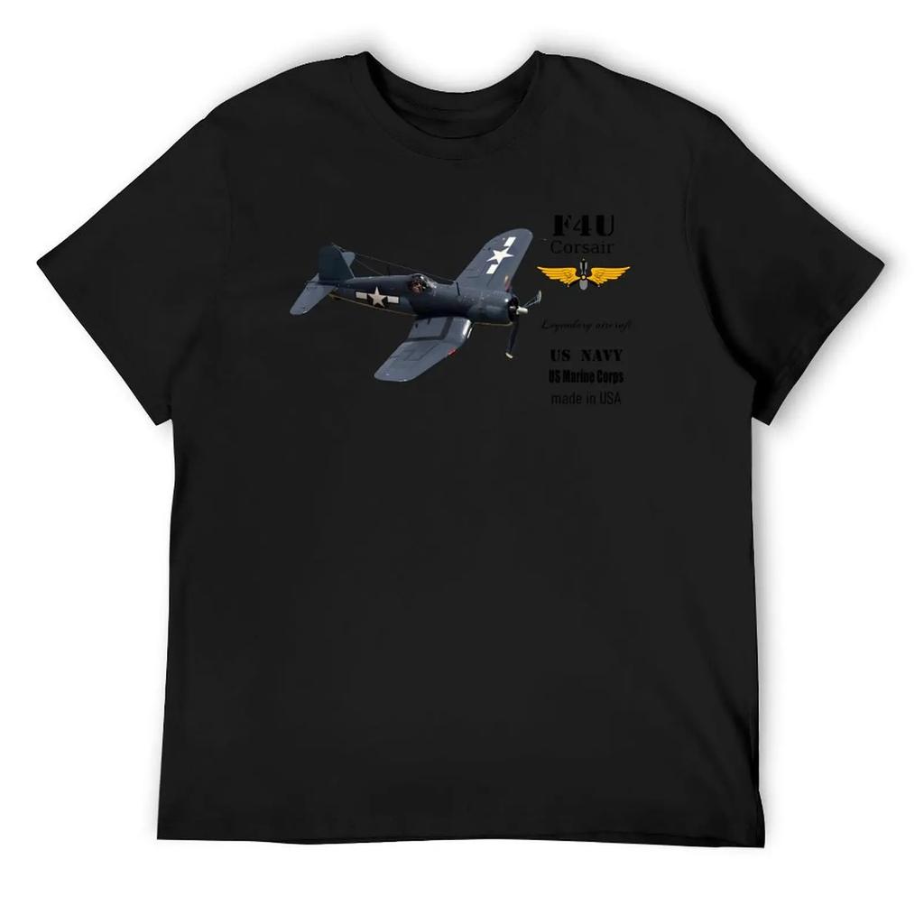 F4U Corsair T-Shirt Graphic T Shirts Korean Fashion Quick Drying Animal Prinfor Boys Mens Graphic T-Shirts Big And Tall