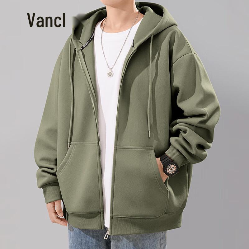 

VANCL Men s Loose Heavyweight Hooded Cardigan Sweatshirt 3XL