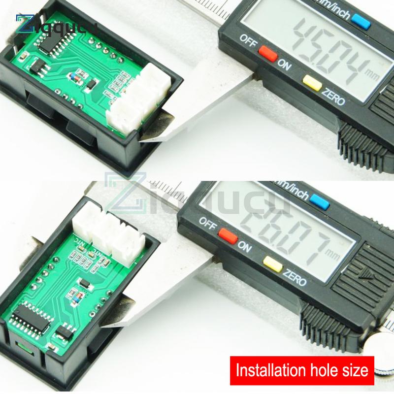 DC4-30V DC LED Display Dual Digital Temperature Red Blue Green Digital Temperature Sensor With NTC 10K 3950 Probe Cable