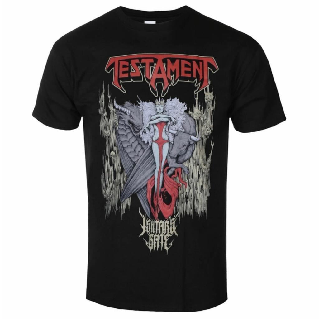 TESTAMENT - ISHTARS GATE Pattern Printed T-shirt Retro Rapids Metal Band T-shirt Suitable for B