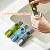 3 In 1 Milk Water Bottle Cup Lid Cleaning Brush Multi-Functional Straw Crevice Cleaner Brush U-shaped Bottle Gap Clean Tools