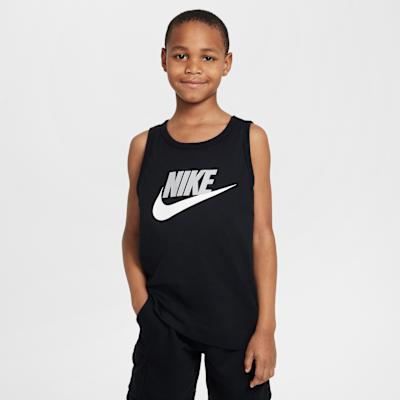 Nike Brand Logo Crew Neck Black Kids  XS