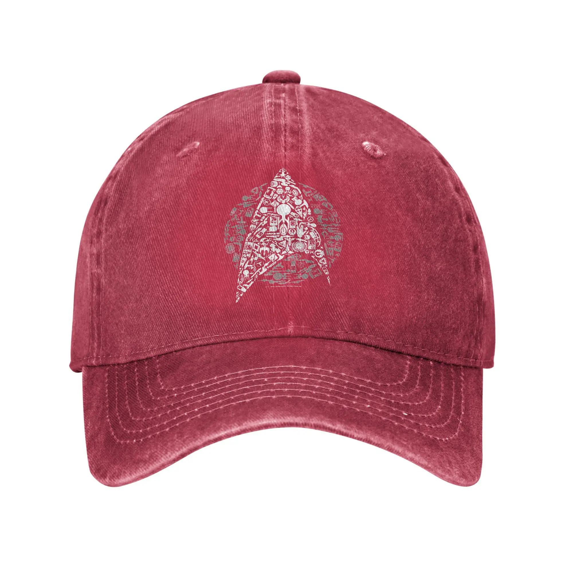 

Stars Treks The Original Series Baseball Cap Sun Kpop Rock Adjustable Washed Trucker Hat Unisex Unisex Stylish Print Snapback Cap One Size