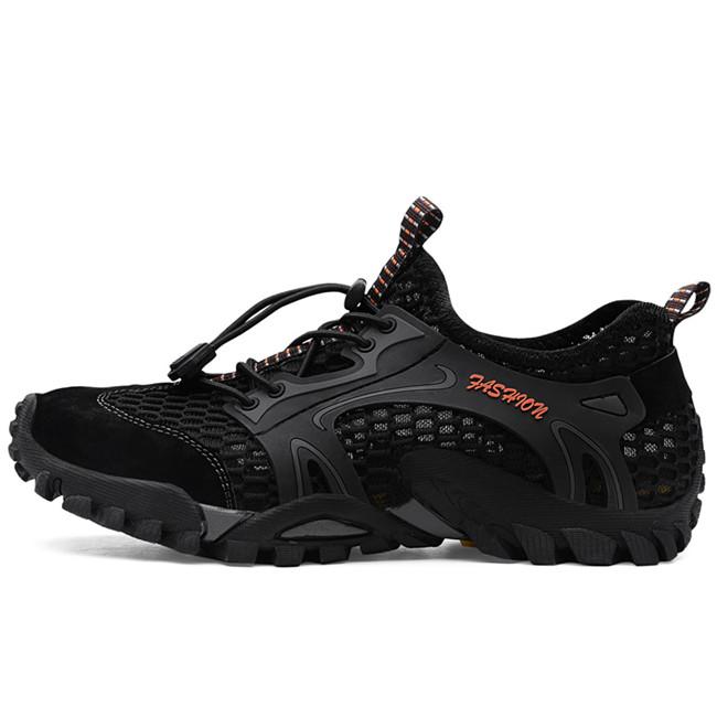 

Модные летние весенние мужские туфли больших размеров, повседневные сетчатые, из искусственной кожи, в стиле пэчворк, дышащие, уличные мужские кроссовки, обувь для ходьбы 38 чёрный